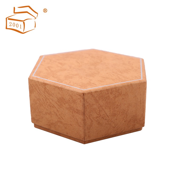 ?hexagonal chocolate gift paper box with divider