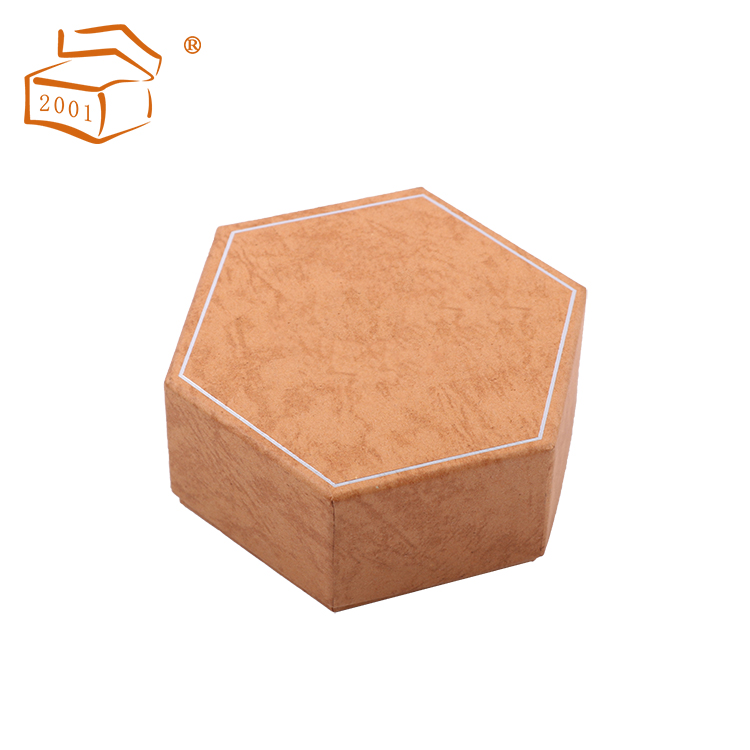 ?hexagonal chocolate gift paper box with divider